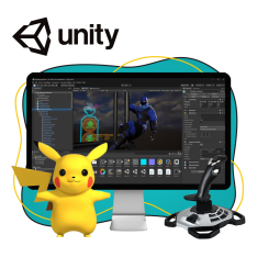 Мир игр на Unity 2D на популярном движке + AI-помощники - КИБЕРшкола программирования для детей, компьютерные курсы для школьников, начинающих и подростков - KIBERone г. Абакан